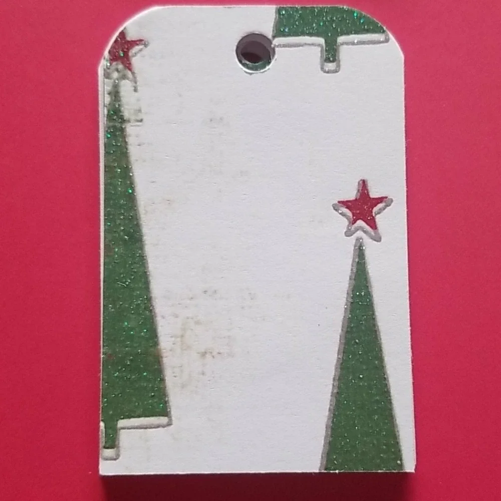 48 Hand Cut Multicolored Cardstock Christmas Gift Tags